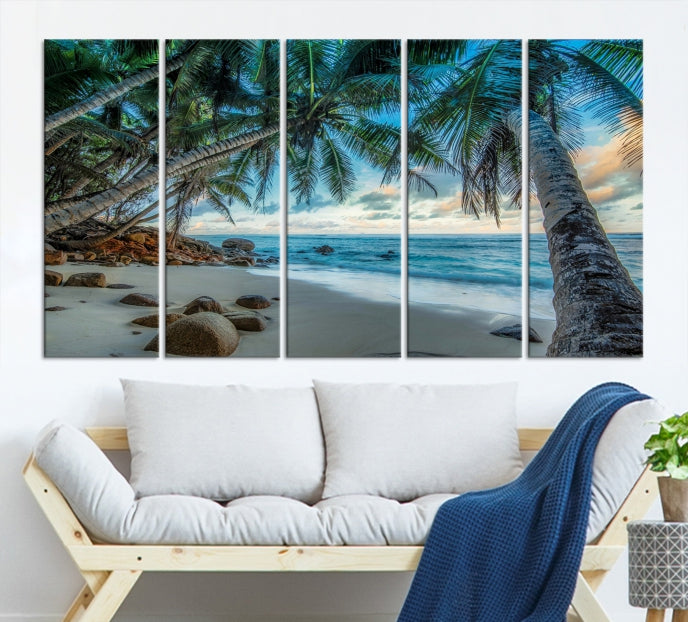 Tropical Beach Wall Art Ocean Canvas Print