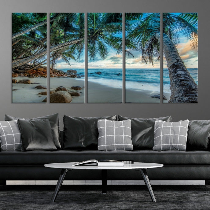 Tropical Beach Wall Art Ocean Canvas Print