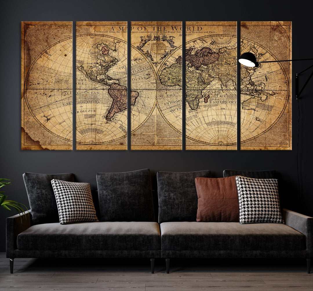 Atlas de la carte du monde antique