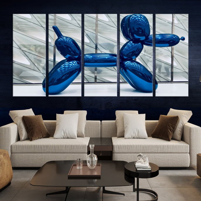 Balloon Dogs Painting Wall Art Canvas Print