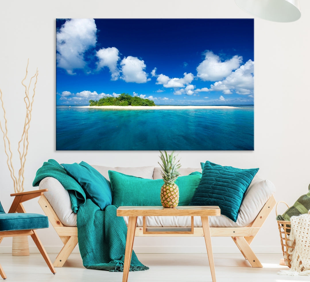 Art mural Petite île tropicale Impression sur toile