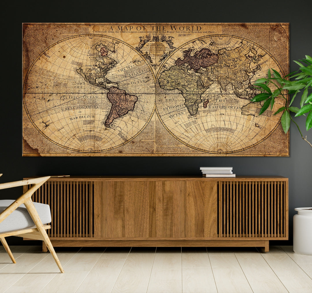 Antique World Map Atlas