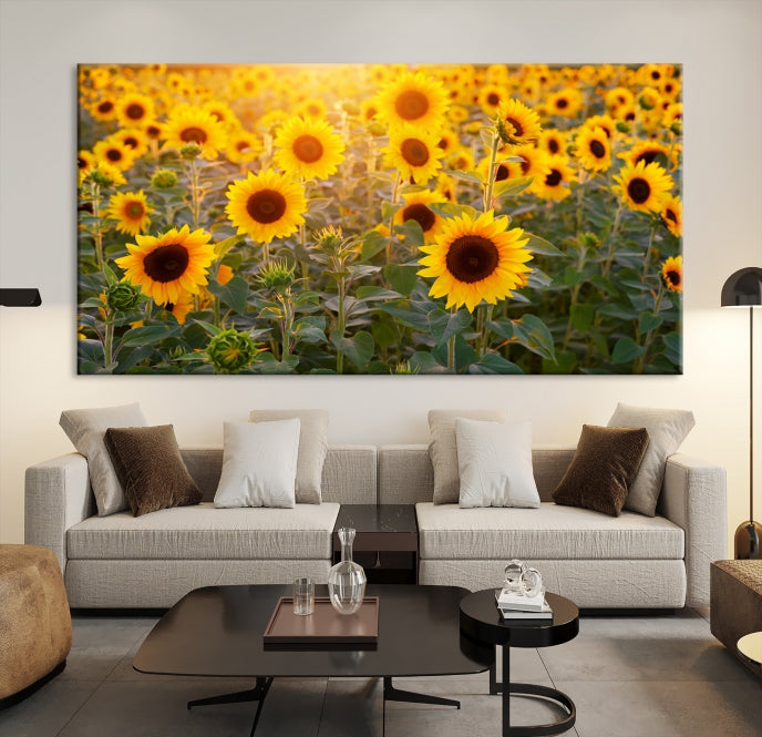 Sunflower Sunshine Wall Art Canvas Print
