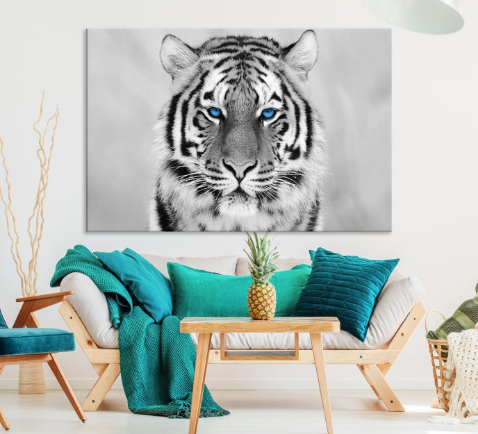 Impression d'art mural sur toile de tigre