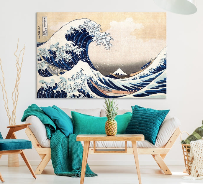 Hokusai: The Breaking Wave off Kanagawa Canvas Print