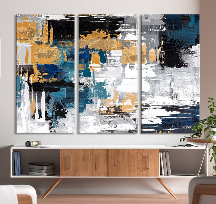 Arte de pared de lienzo abstracto moderno Impresión de arte de pared de lienzo de varias piezas