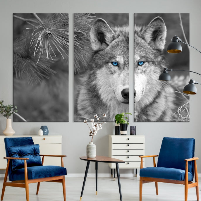 Art mural loup sauvage Impression sur toile