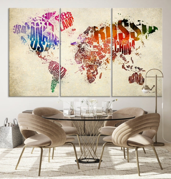 World Map Canvas Print