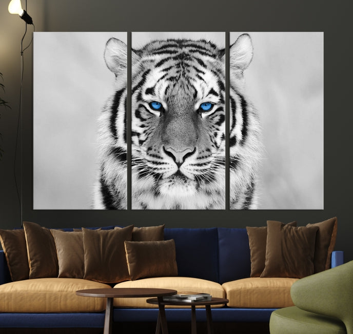 Impression d'art mural sur toile de tigre