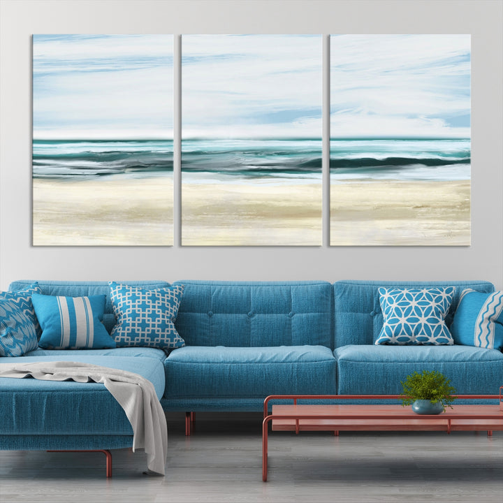 Ocean Abstract Wall Art Canvas Print