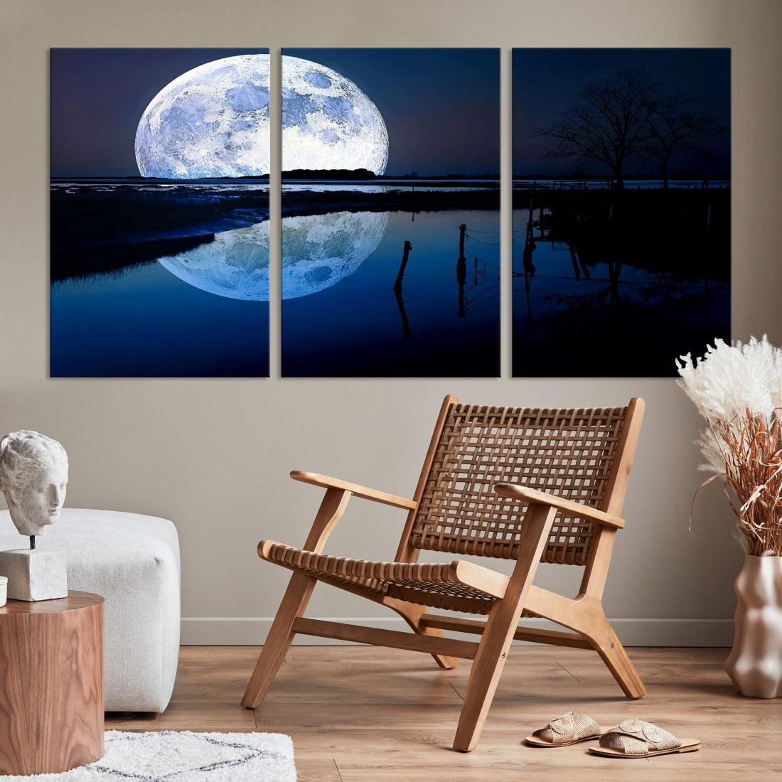 97742 - Blue Moon Large Wall Art Canvas Print