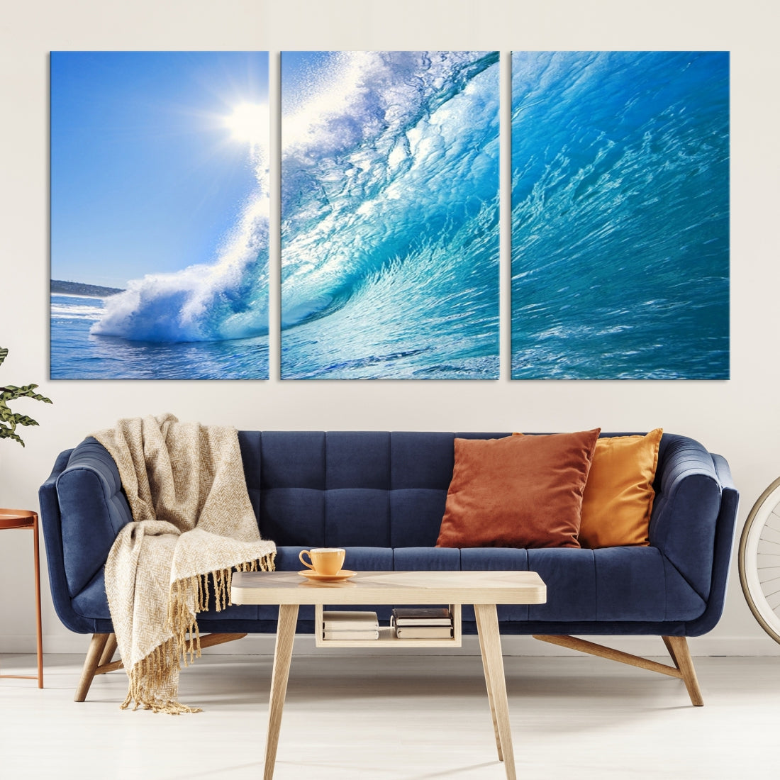 Large Artwork Canvas Print Ocean Wave Wall Art Wall Art Wave on Ocean Canvas Print for Dining Living Room Decor Art